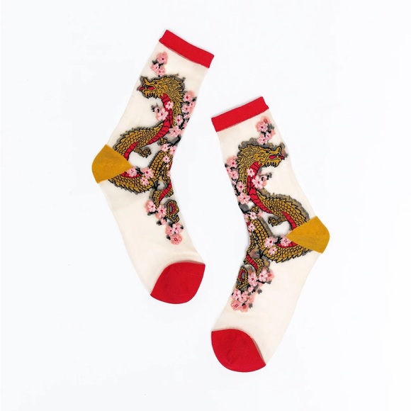 Sock Candy sheer Year of the Dragon socks - Picture 2 of 10